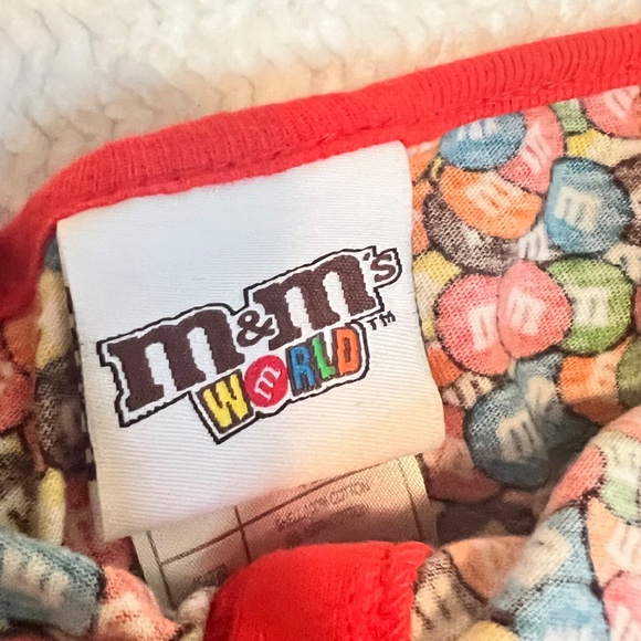 M&M’s World Candy Print Romper – Girls 14 – 100% Cotton, Red Trim - Picture 8 of 8
